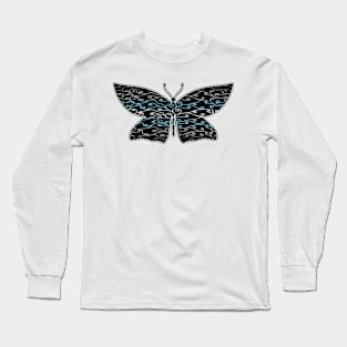 Swirls and Silk - Demiboy Flag Long Sleeve T-Shirt